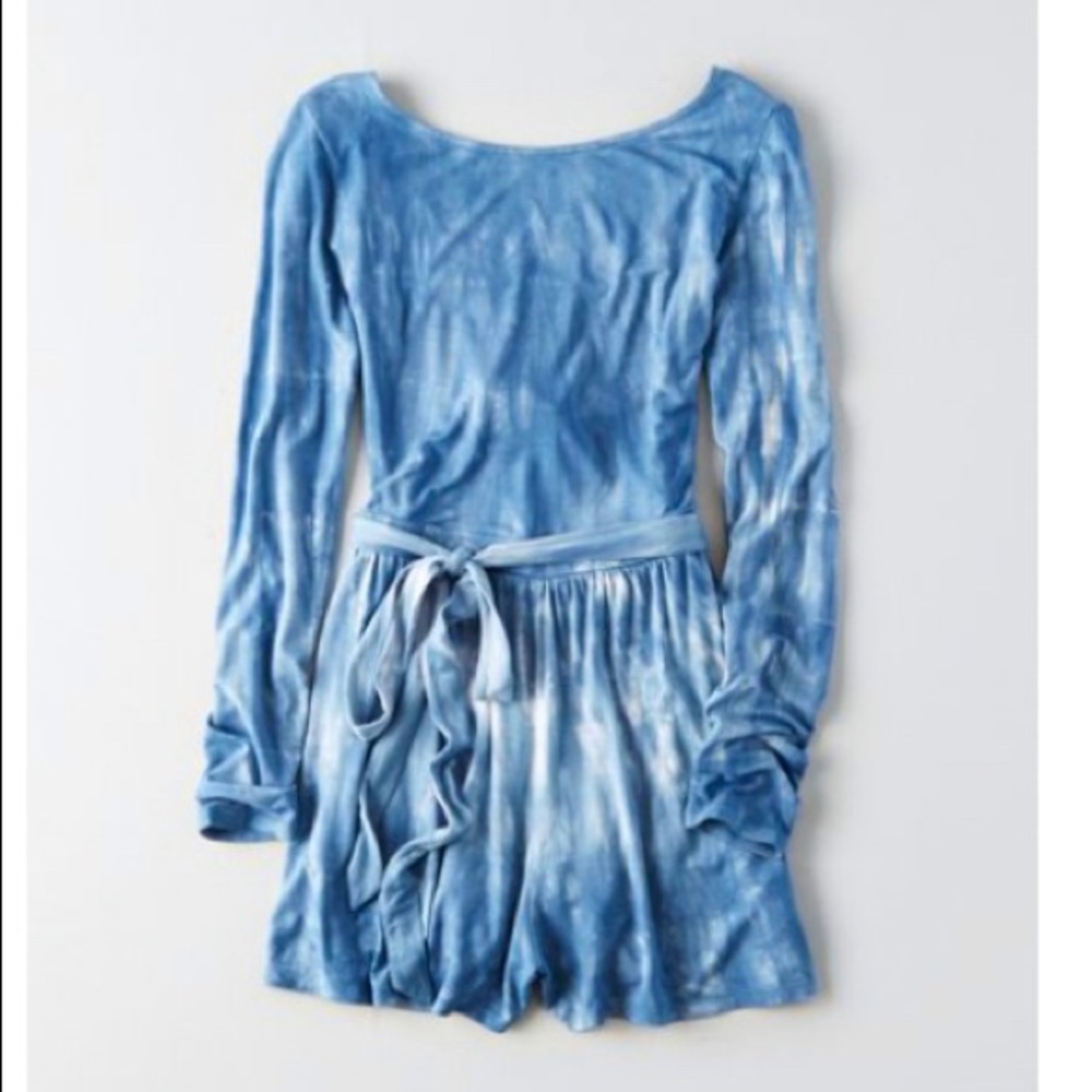 American Eagle L/S Tye-Dye Romper